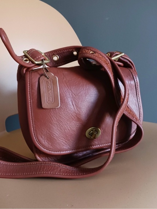 Coach Handbags - Rare Vintage Coach Leather Crossbody Trail Bag